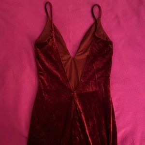 Elegant long side split dress